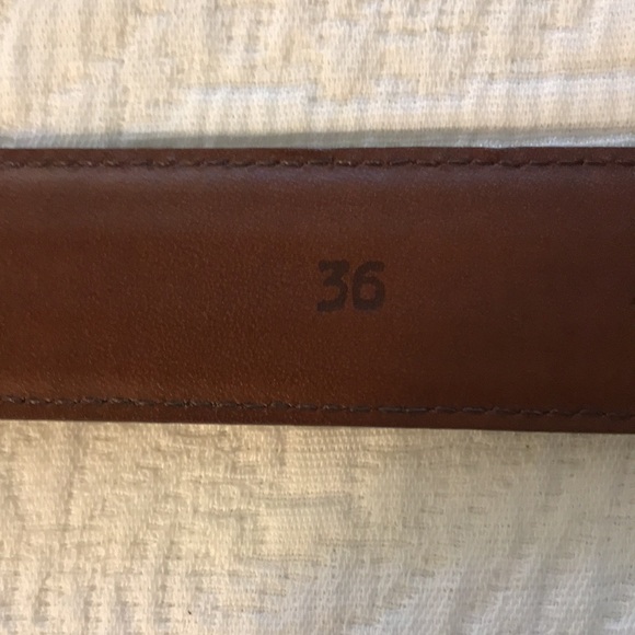 Johnston & Murphy Brown Embossed Leather Belt 36” - Picture 8 of 17